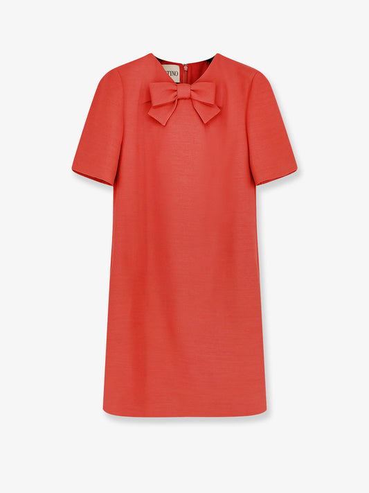 Wool and silk blend short dress