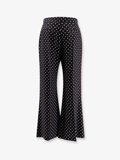 Polka-dots viscose trousers thumbnail