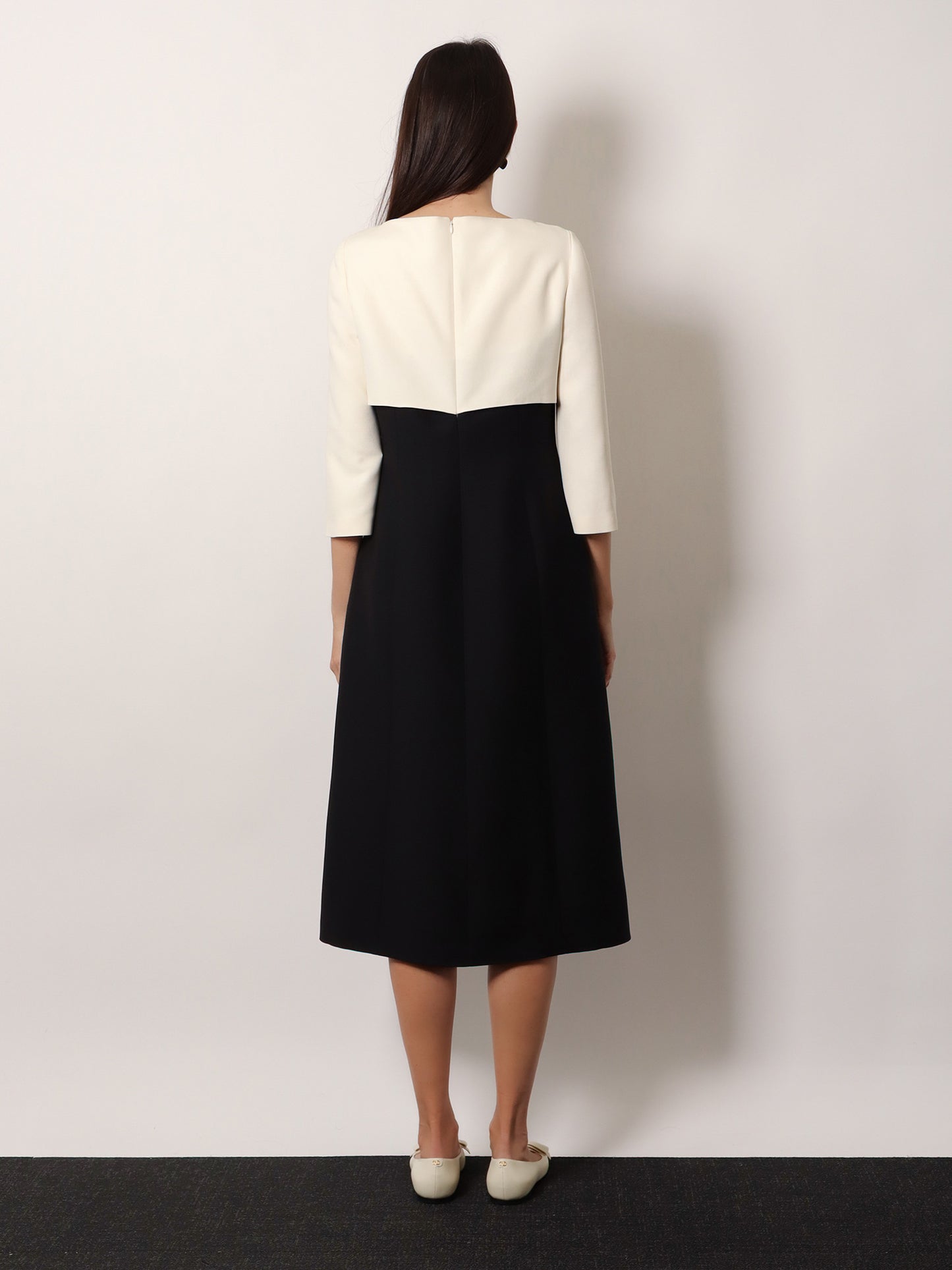 Crêpe midi dress