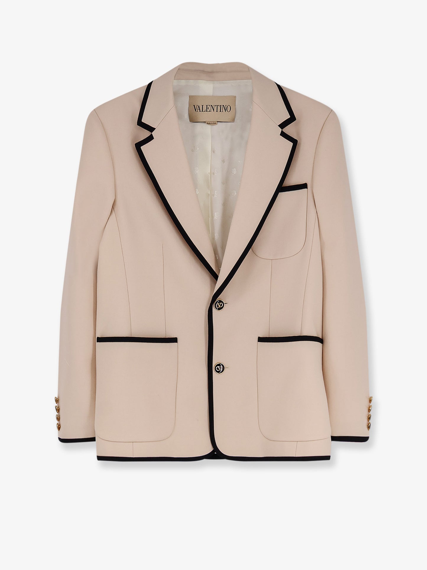 Single-breasted virgin wool blazer