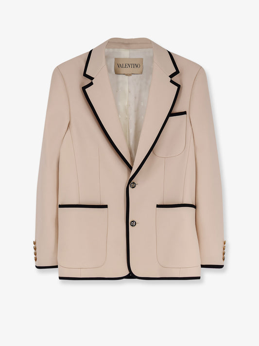 Single-breasted virgin wool blazer