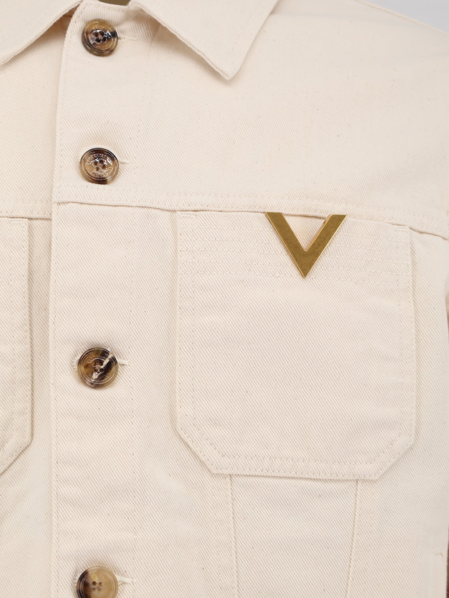 White denim jacket