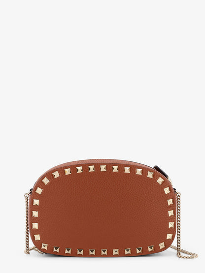 Rockstud leather shoulder bag thumbnail