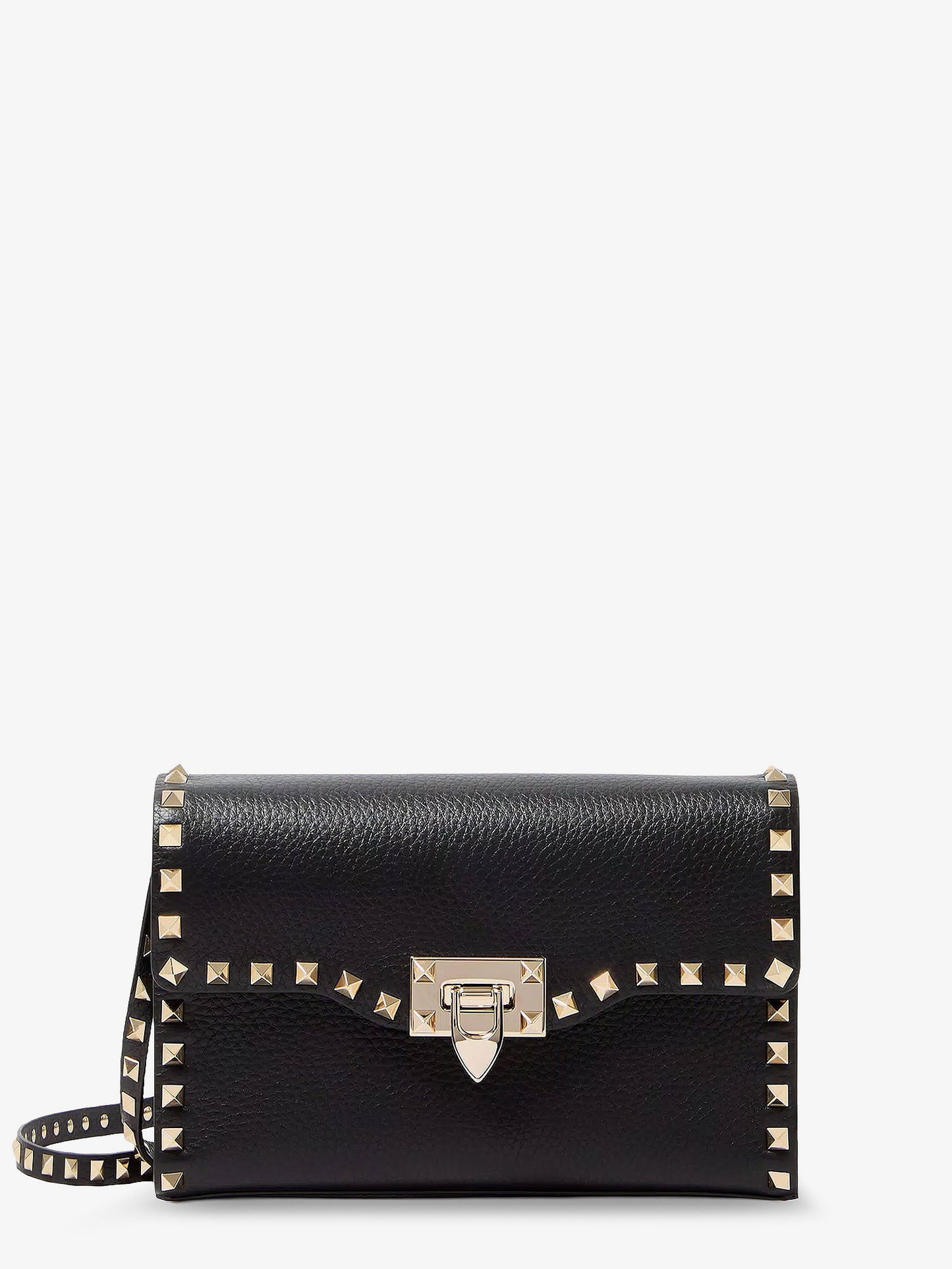 Rockstud leather crossbody bag