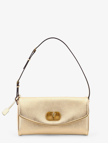 DeVain laminated leather shoulder bag thumbnail
