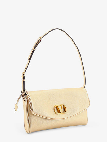 DeVain laminated leather shoulder bag thumbnail