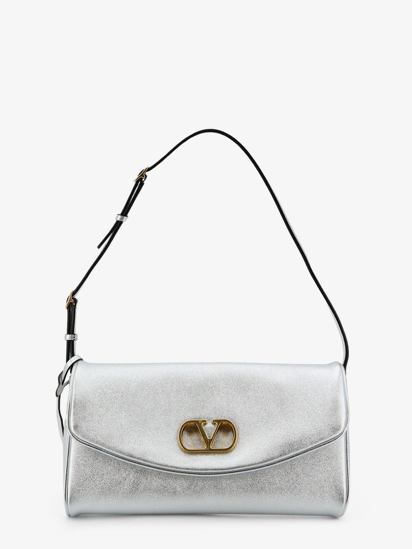 DeVain laminated leather shoulder bag