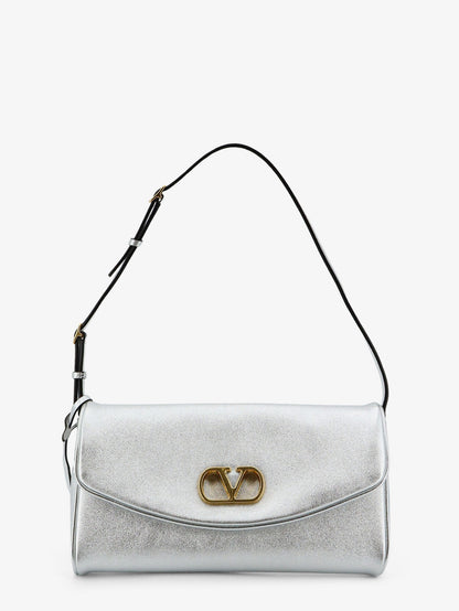 DeVain laminated leather shoulder bag thumbnail