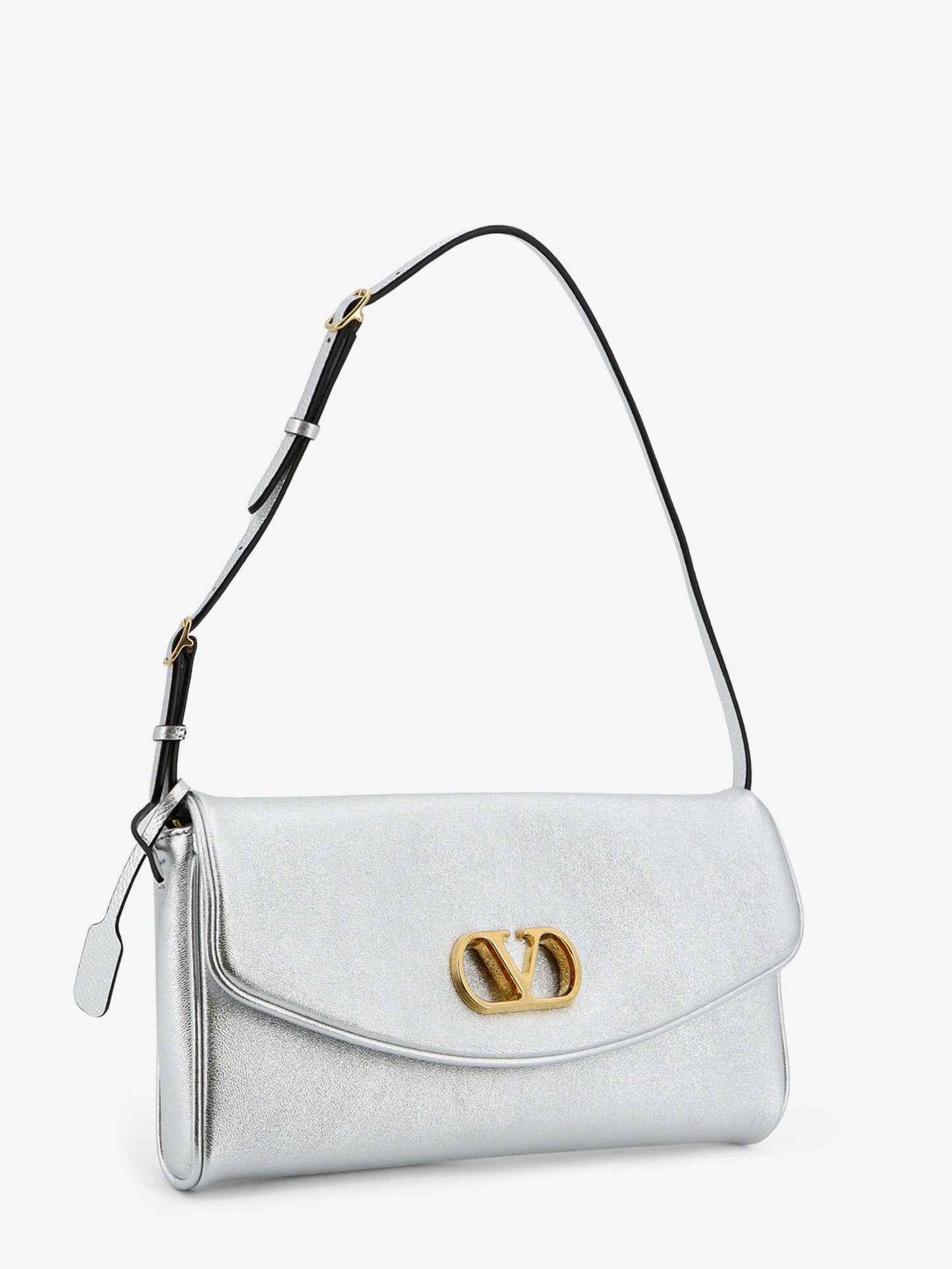 DeVain laminated leather shoulder bag