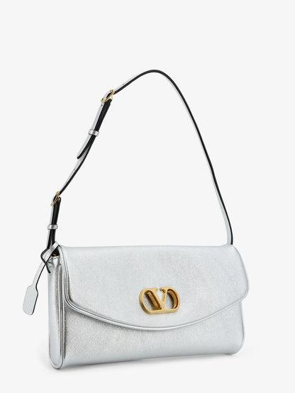 DeVain laminated leather shoulder bag thumbnail
