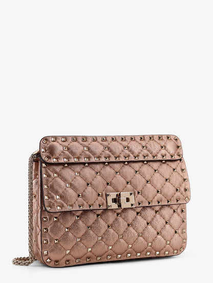 Laminated leather Rockstud Spike crossbody bag thumbnail