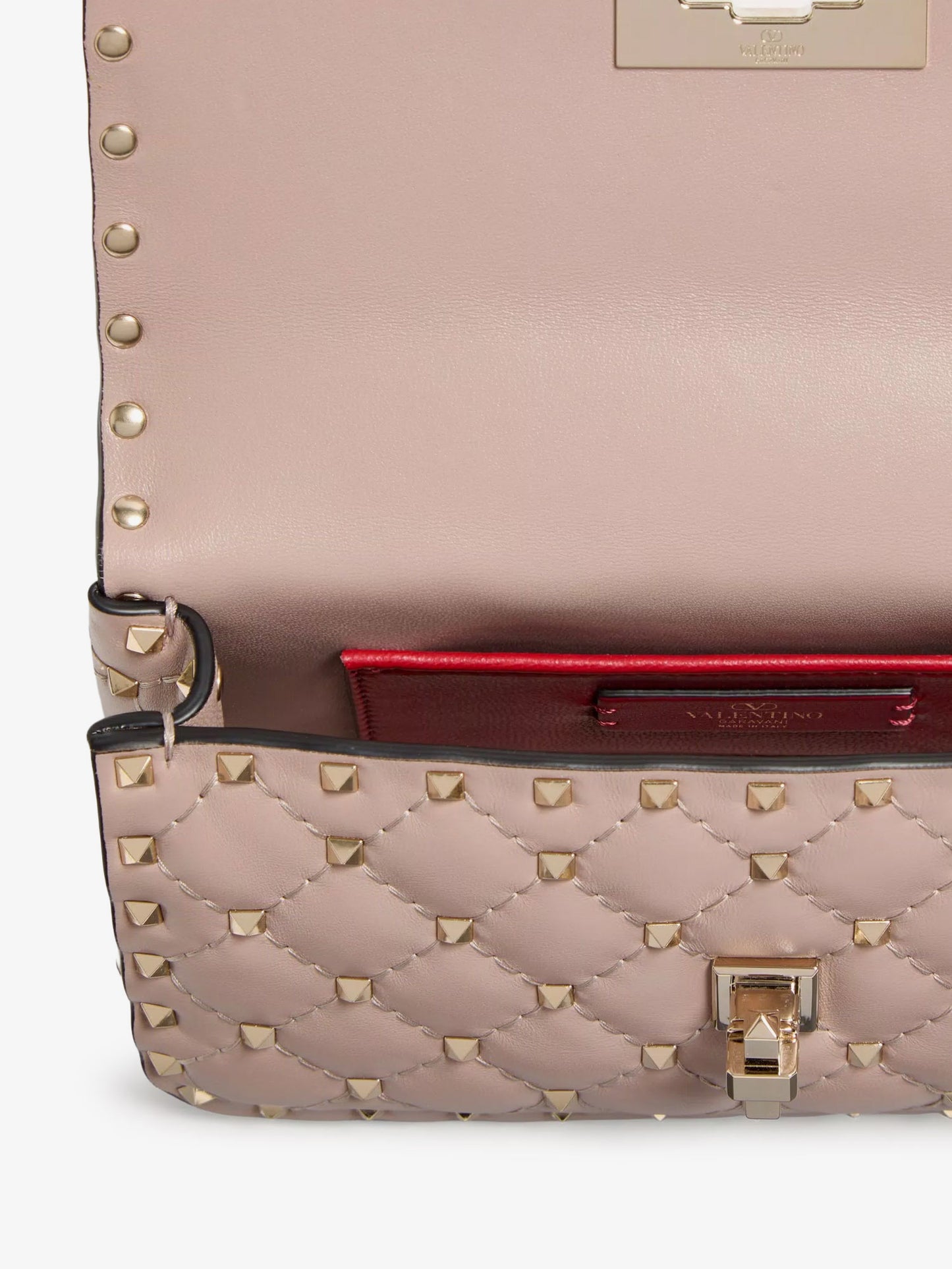 Rockstud Spike leathercrossbody bag with iconic all-over studs