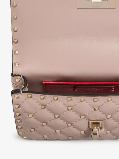 Rockstud Spike leathercrossbody bag with iconic all-over studs thumbnail
