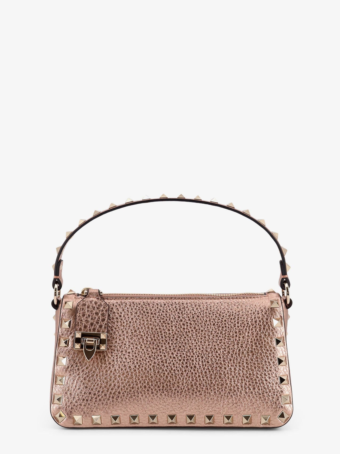 Rockstud laminated leather crossbody bag