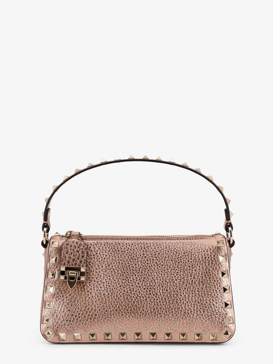 Rockstud laminated leather crossbody bag