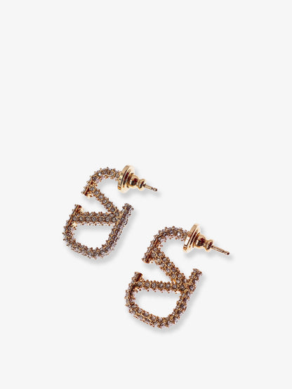 VLogo Signature earrings with Swarovski® crystals thumbnail