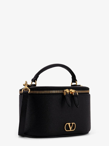 Leather Vanity bag with VLogo Signature thumbnail
