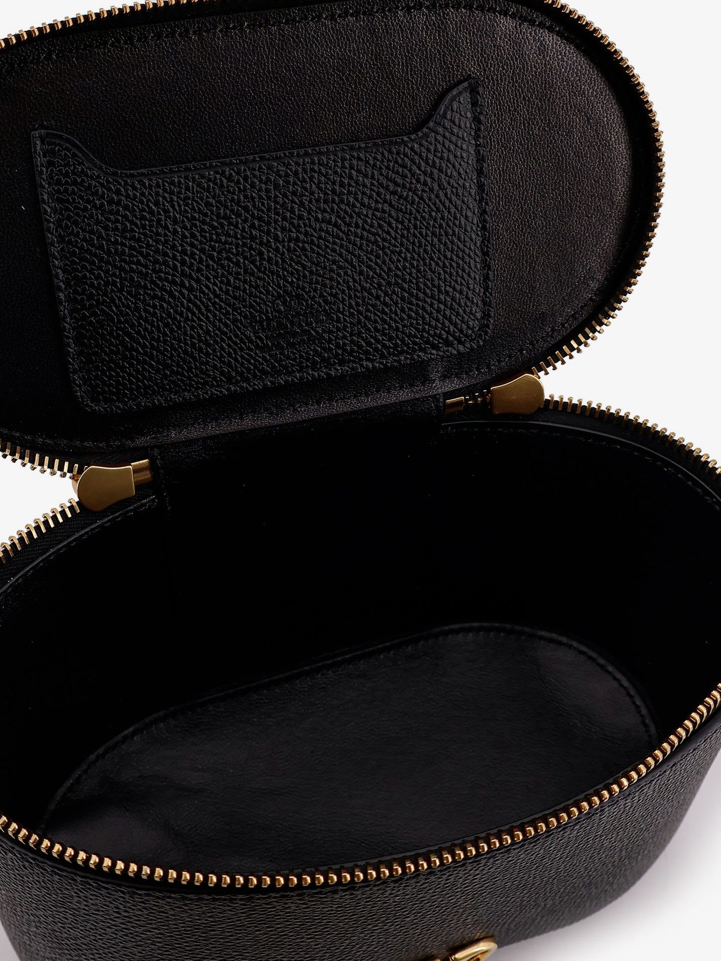 Leather Vanity bag with VLogo Signature