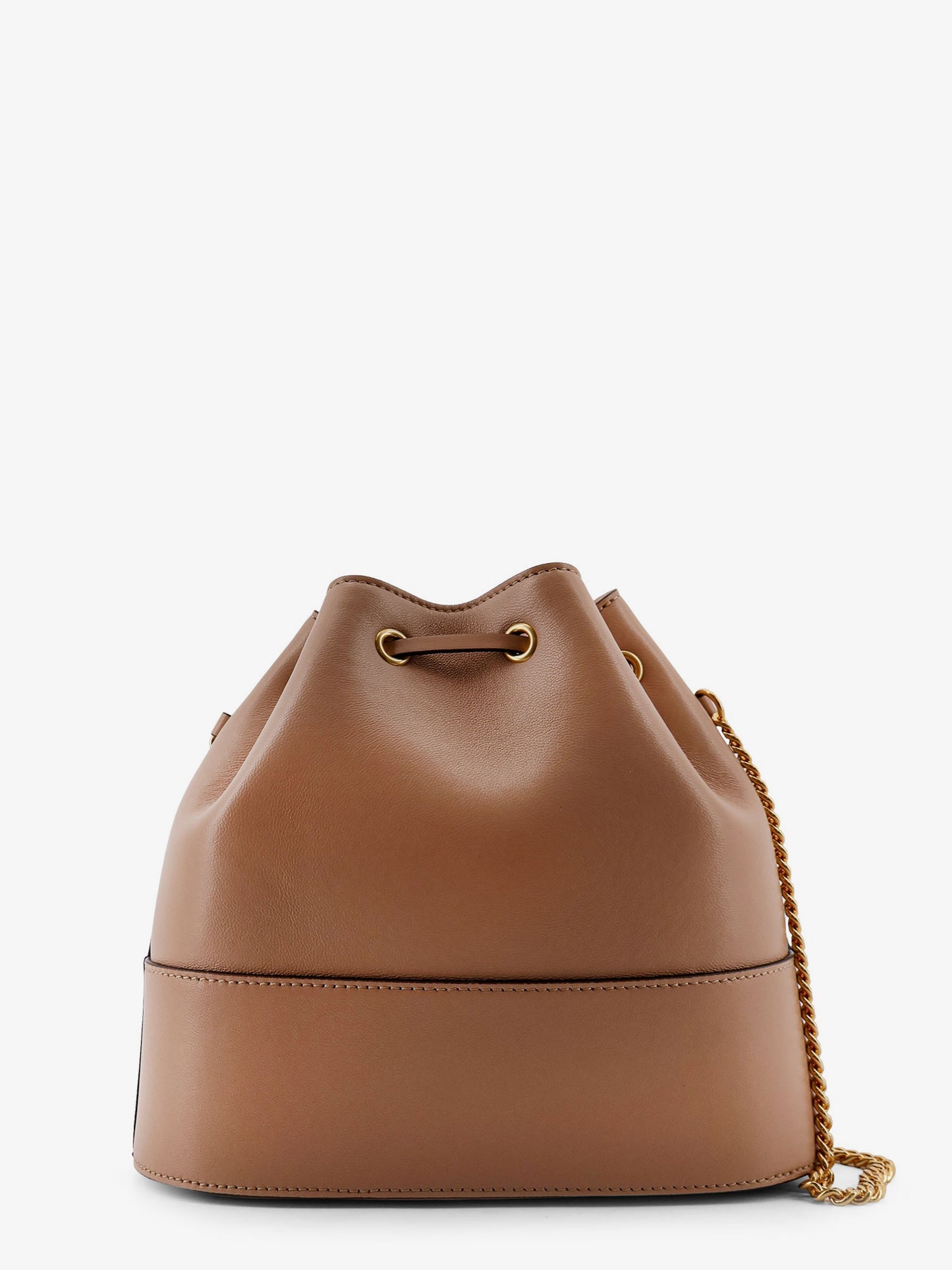 Leather Bucket bag with VLogo Signature