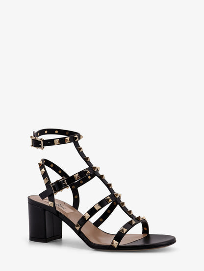 Rockstud leather sandals with iconic studs thumbnail