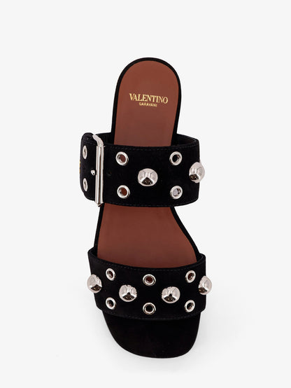 Suede sandals with side metal VLogo thumbnail
