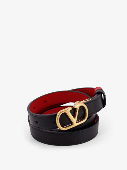 Leather belt with VLogo Signature thumbnail