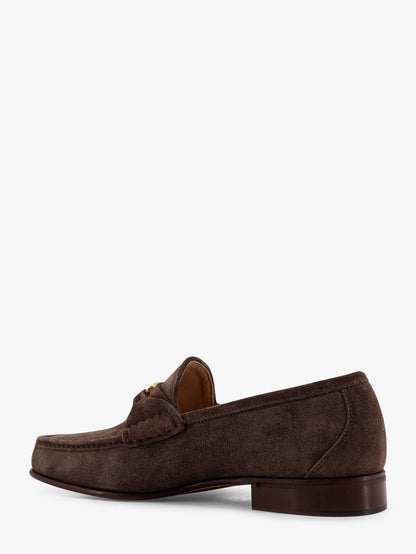 Suede loafers with metal VLogo Signature thumbnail