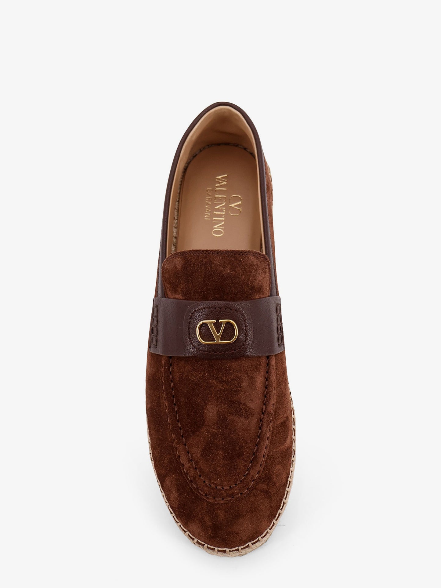 Suede espadrilles with VLogo Signature