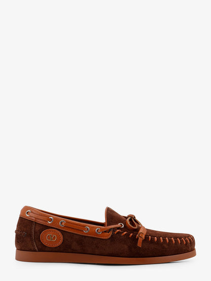 Palm Avenue leather and suede boat shoe thumbnail