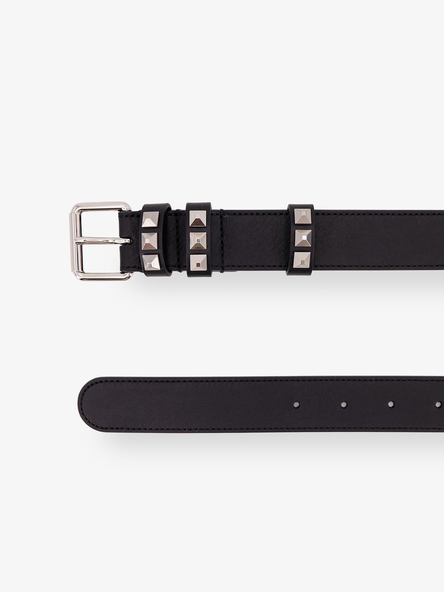 Flaneuse leather belt with iconic studs
