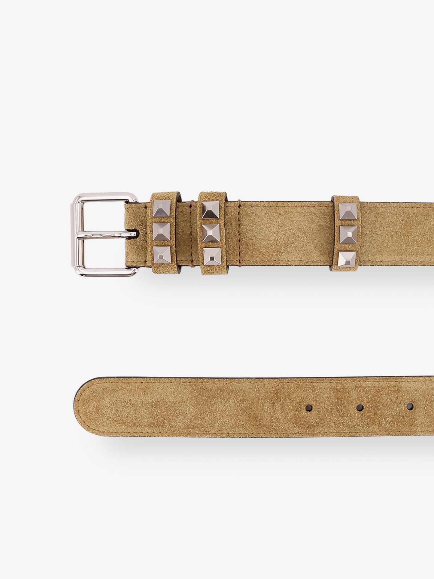 Flaneuse suede belt with iconic studs