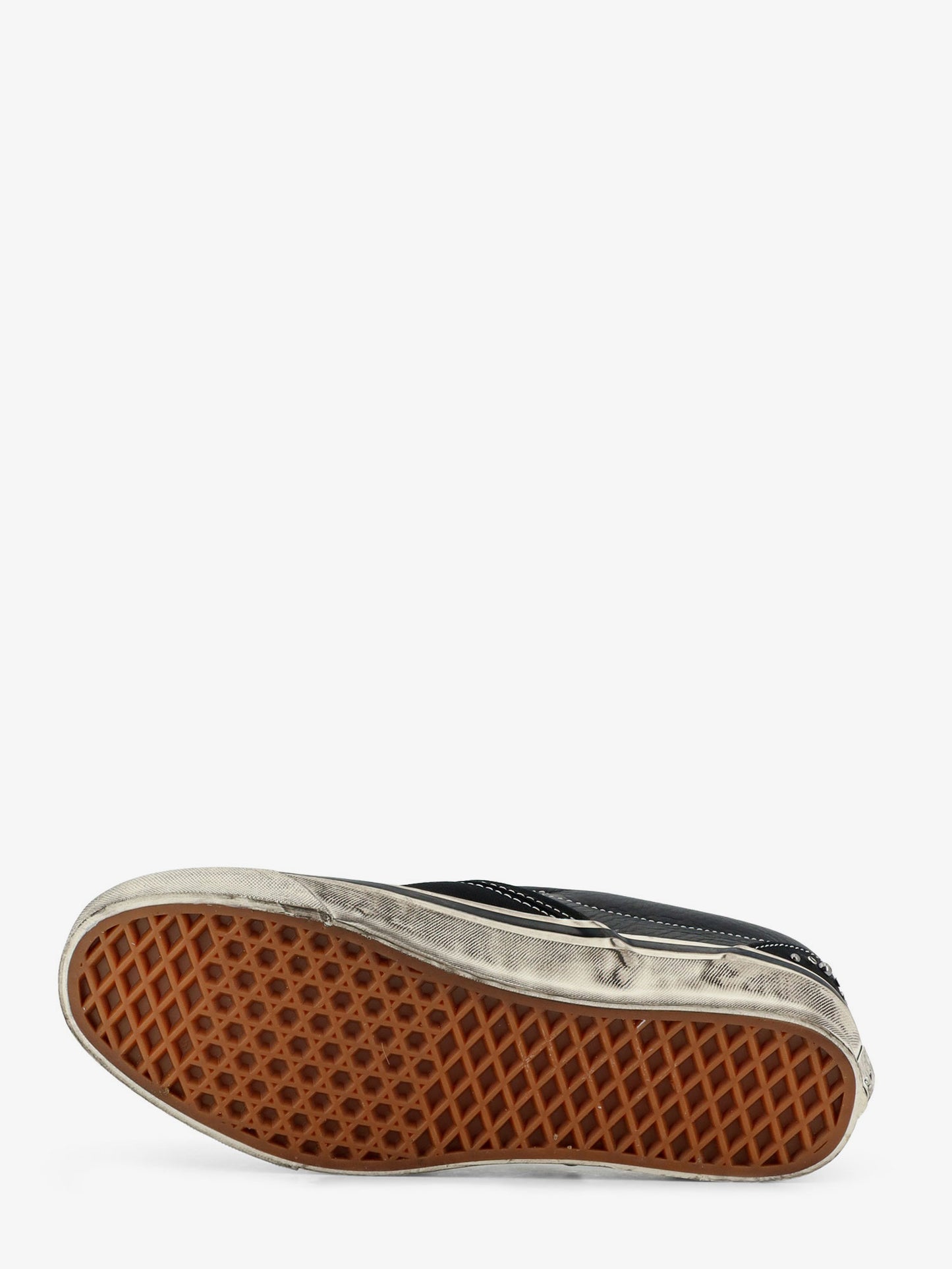 Lx classic slip on 98 canvas and leather sneakers with all-over metal beads