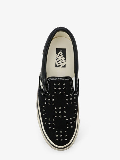 Lx classic slip on 98 canvas and leather sneakers with all-over metal beads thumbnail