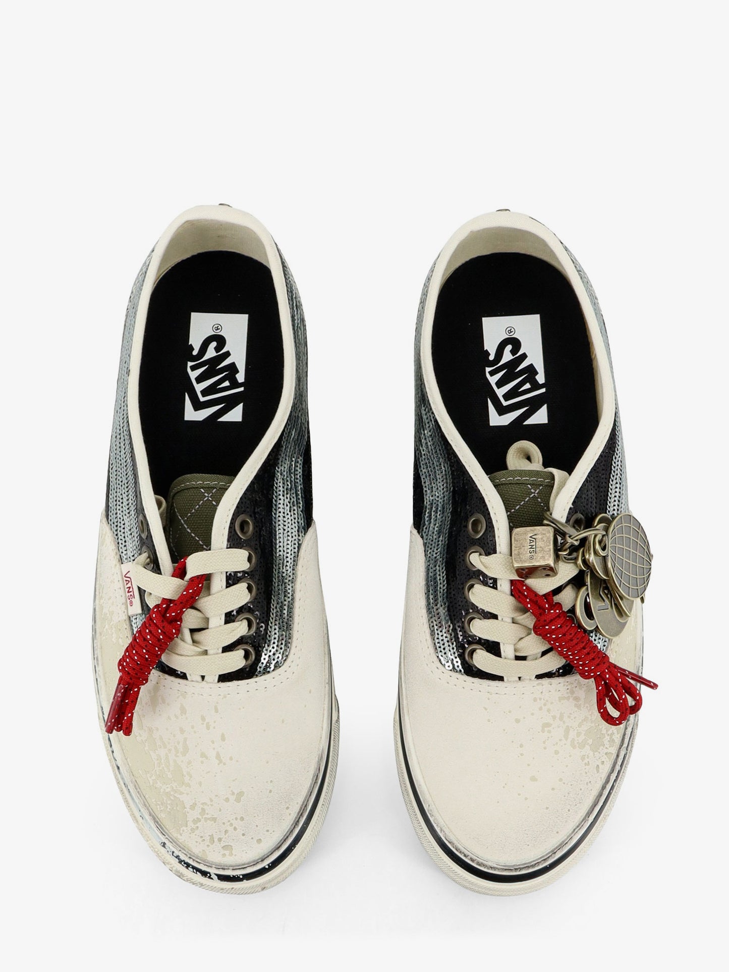 Sneakers Lx authentic 44 in suede con dettaglio in micro-paillettes laterali
