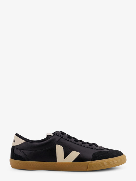 Volley leather sneakers with suede inserts