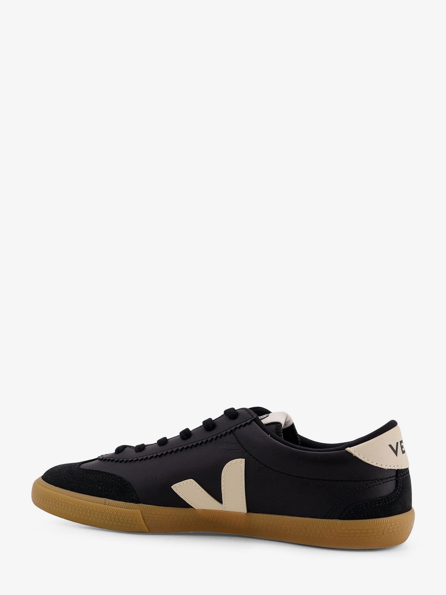 Sneakers Volley in pelle con inserti in suede