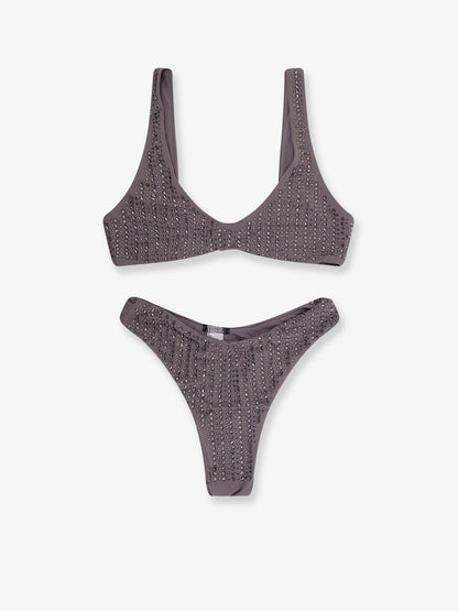 Nylon bikini with all-over rhinestones thumbnail