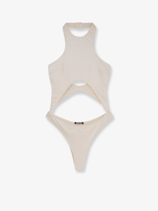 Nylon one-piece swimsuit