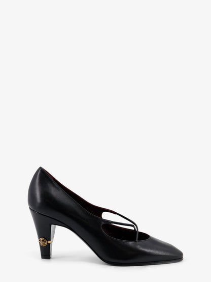 Criss-Cross Medallion leather pumps thumbnail