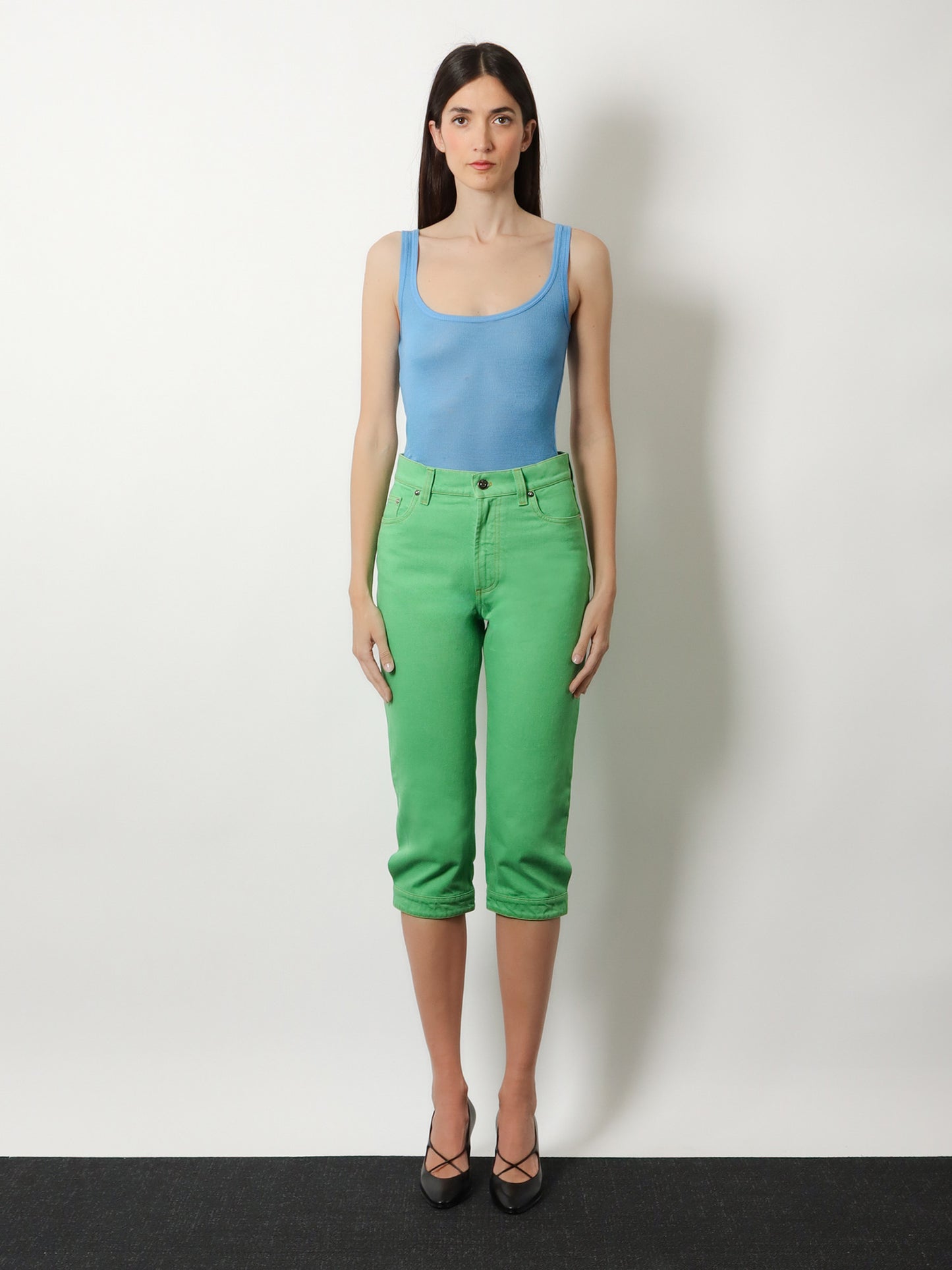 Wool tank top with back logo