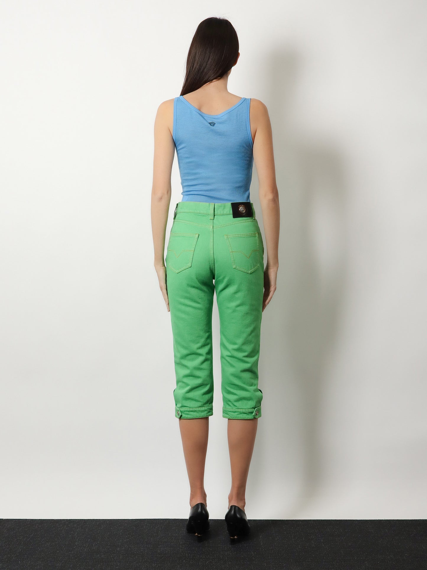 Wool tank top with back logo