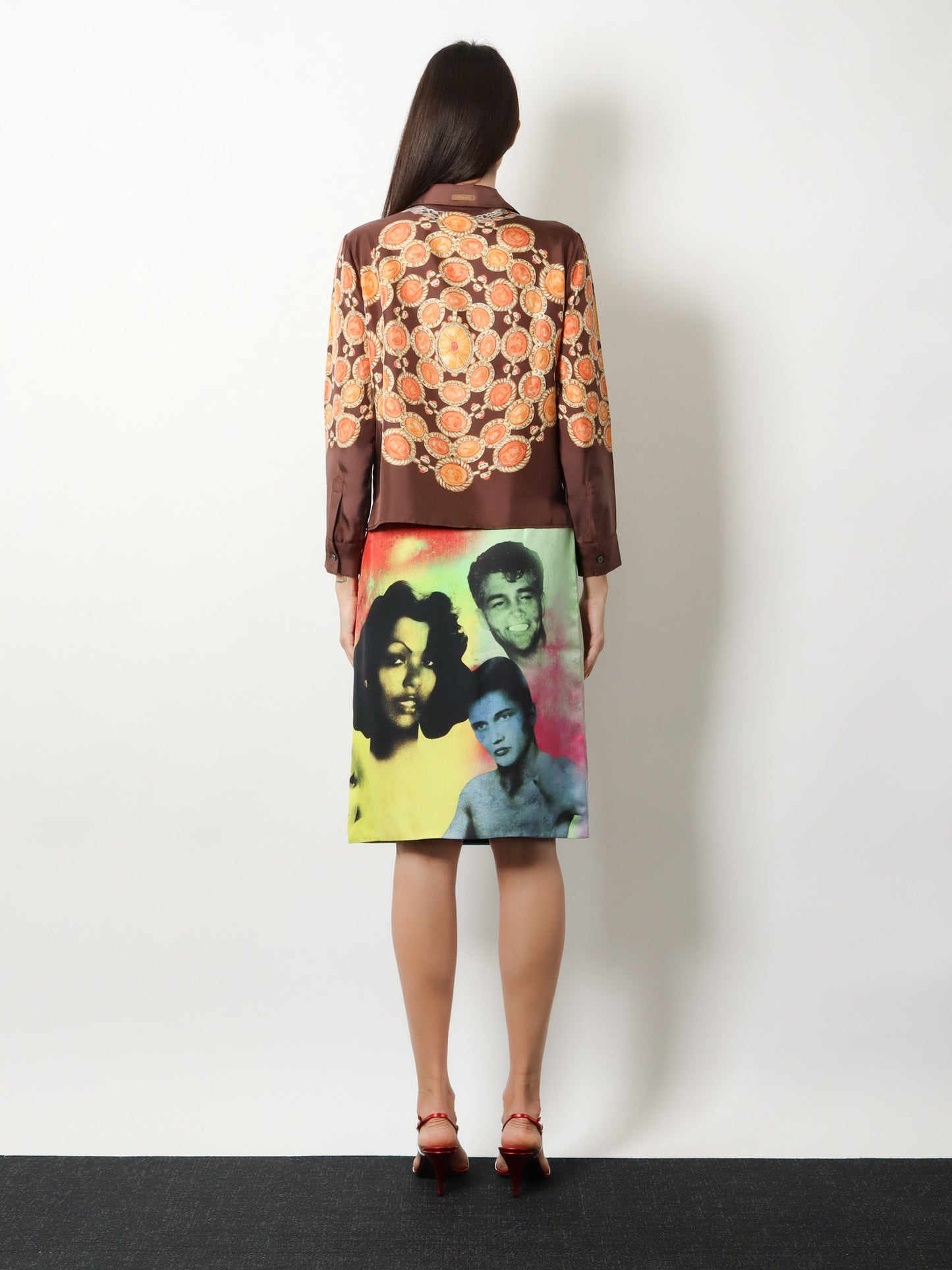 Informal silk shirt