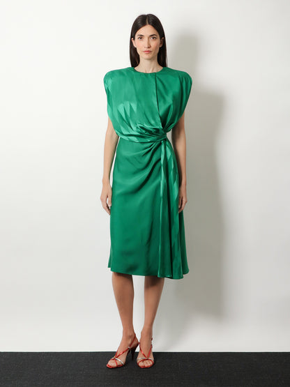 Cocktail viscose and silk dress thumbnail