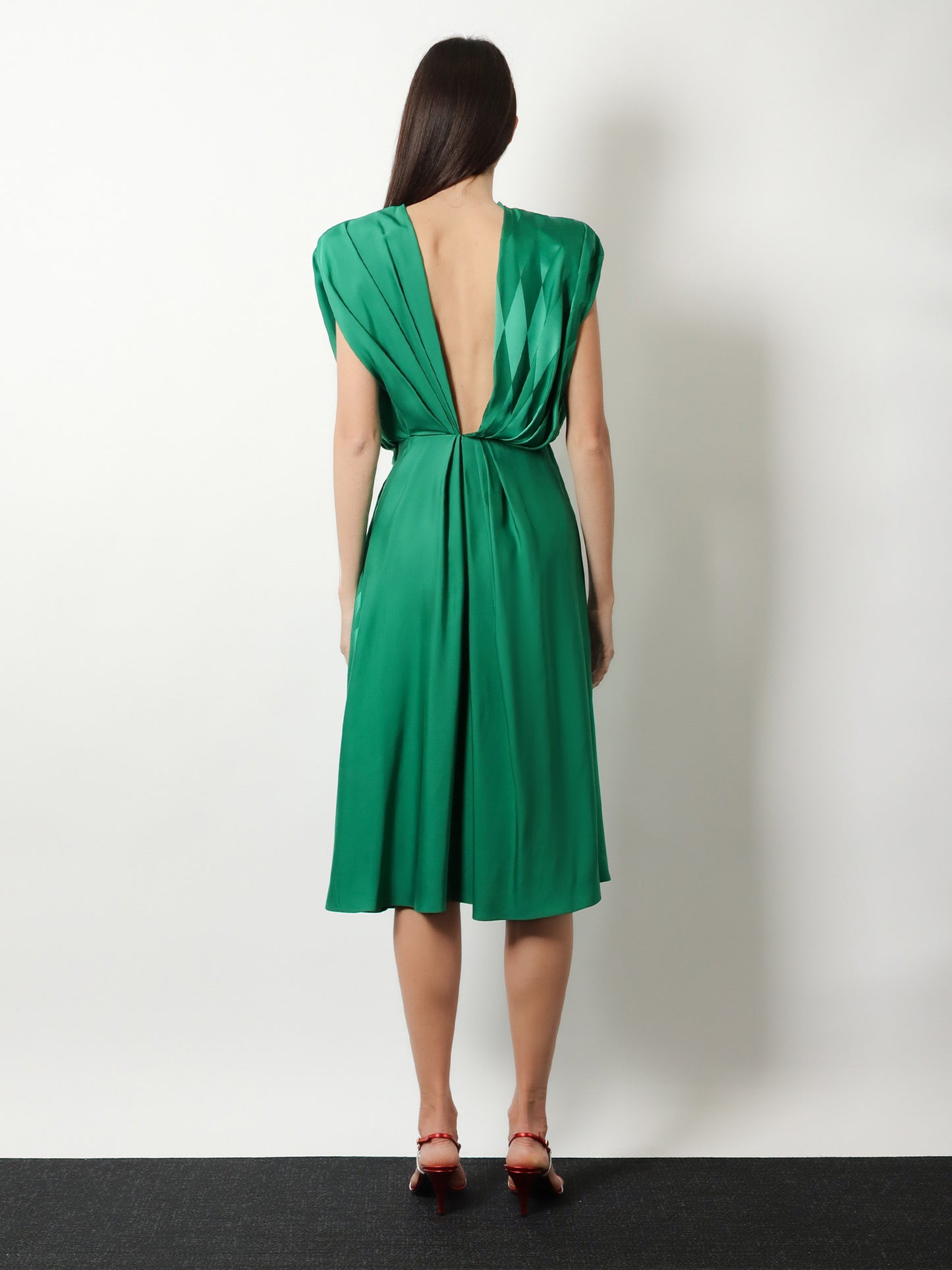 Cocktail viscose and silk dress