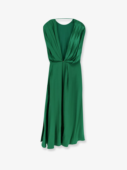 Cocktail viscose and silk dress thumbnail