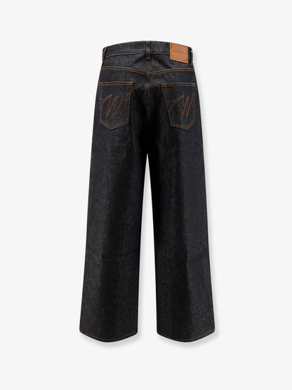 Baggy blue denim jeans thumbnail