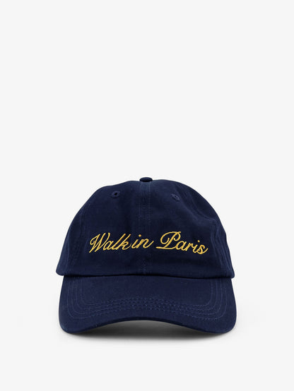Denim hat with embroidery on the front thumbnail