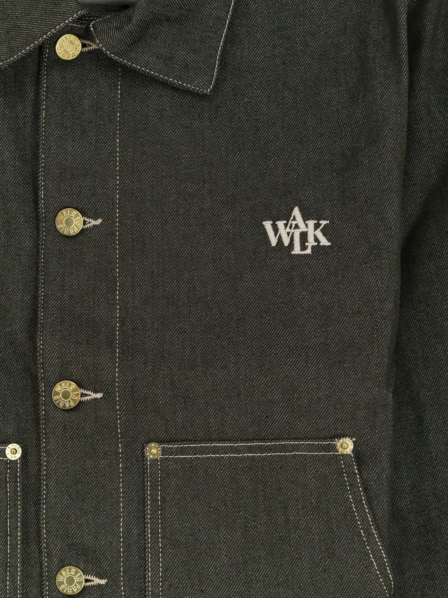 Carpenter's green denim jacket