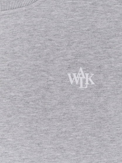 Cotton sweatshirt with front embroidered logo thumbnail