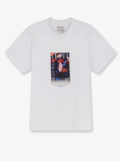 Cotton T-shirt with Walk in Seoul print on the front thumbnail